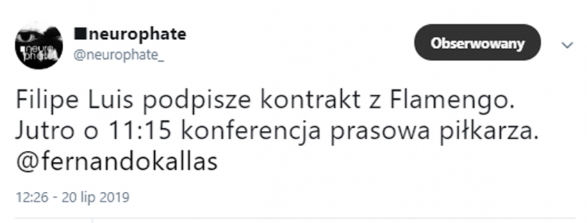 Wiemy już, gdzie będzie grał Filipe Luis!